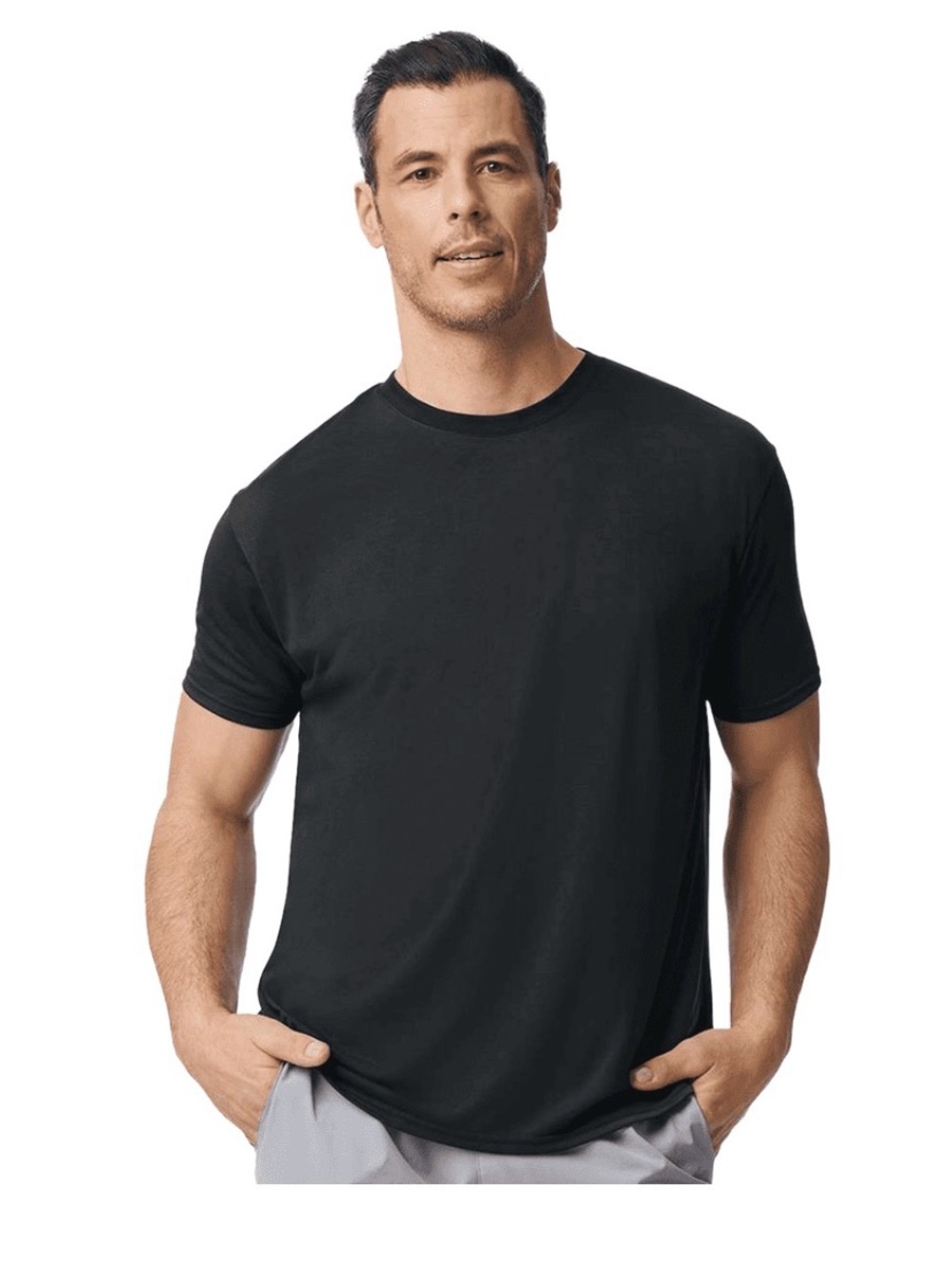 NWOT Set of 6 Gildan Performance Black T-Shirts Tees Moisture Wicking 2XL